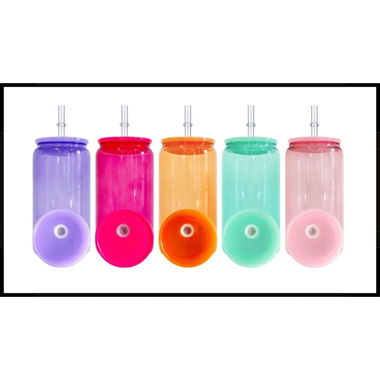 16oz Jelly Colored Sublimation Glass | UV DTF