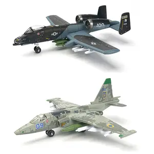 1:72 Us A-10 Thunderbolt Ii Support Attack Aircraft Model Kit, Glueless Pre Colored Assembly Model Building Toy, Military Model Toy for Gift Building Blocks