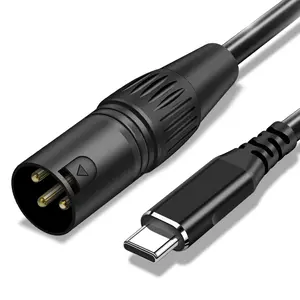 USB C to XLR Cable, 6.6FT USB Type C to XLR Male Output Cable for Amplifier, Speaker, Mixer Console, etc