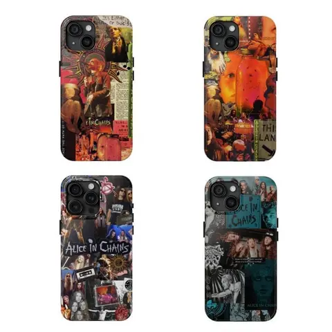 Alice In Ch-Chains Phone Case I want blood 2026 phone case Compatible for iPhone 17 16 15 14 13 12 11 and for Samsung S21-S25 Perfect Gift for Music Lovers Her/Him