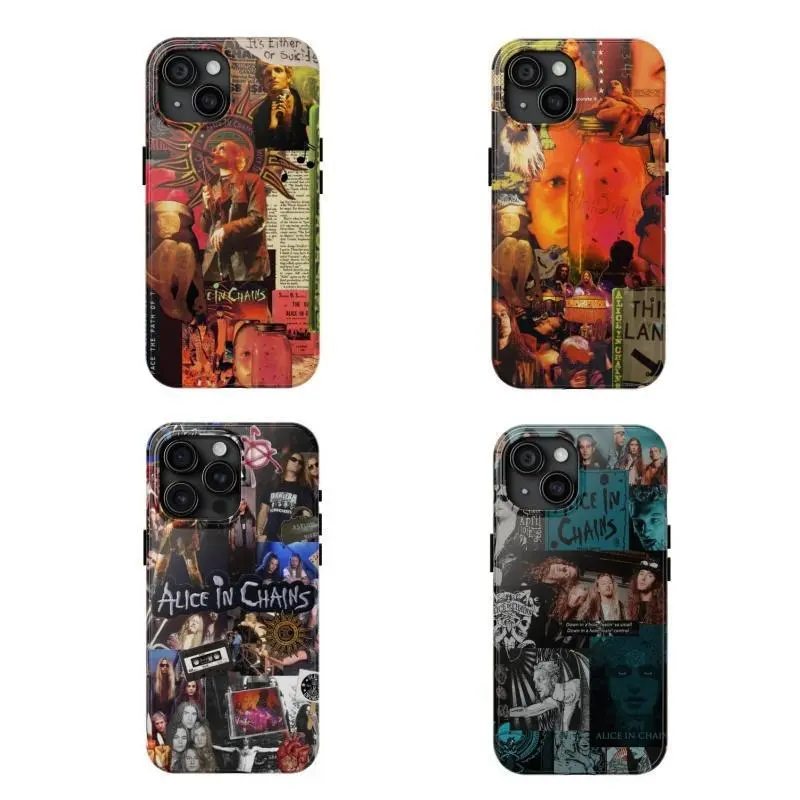 Alice In Ch-Chains Phone Case I want blood 2026 phone case Compatible for iPhone 17 16 15 14 13 12 11 and for Samsung S21-S25 Perfect Gift for Music Lovers Her/Him