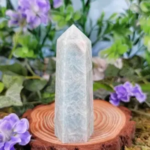 Amazonite Crystal Tower Point #5 - Heart & Throat Chakra Healing Crystals