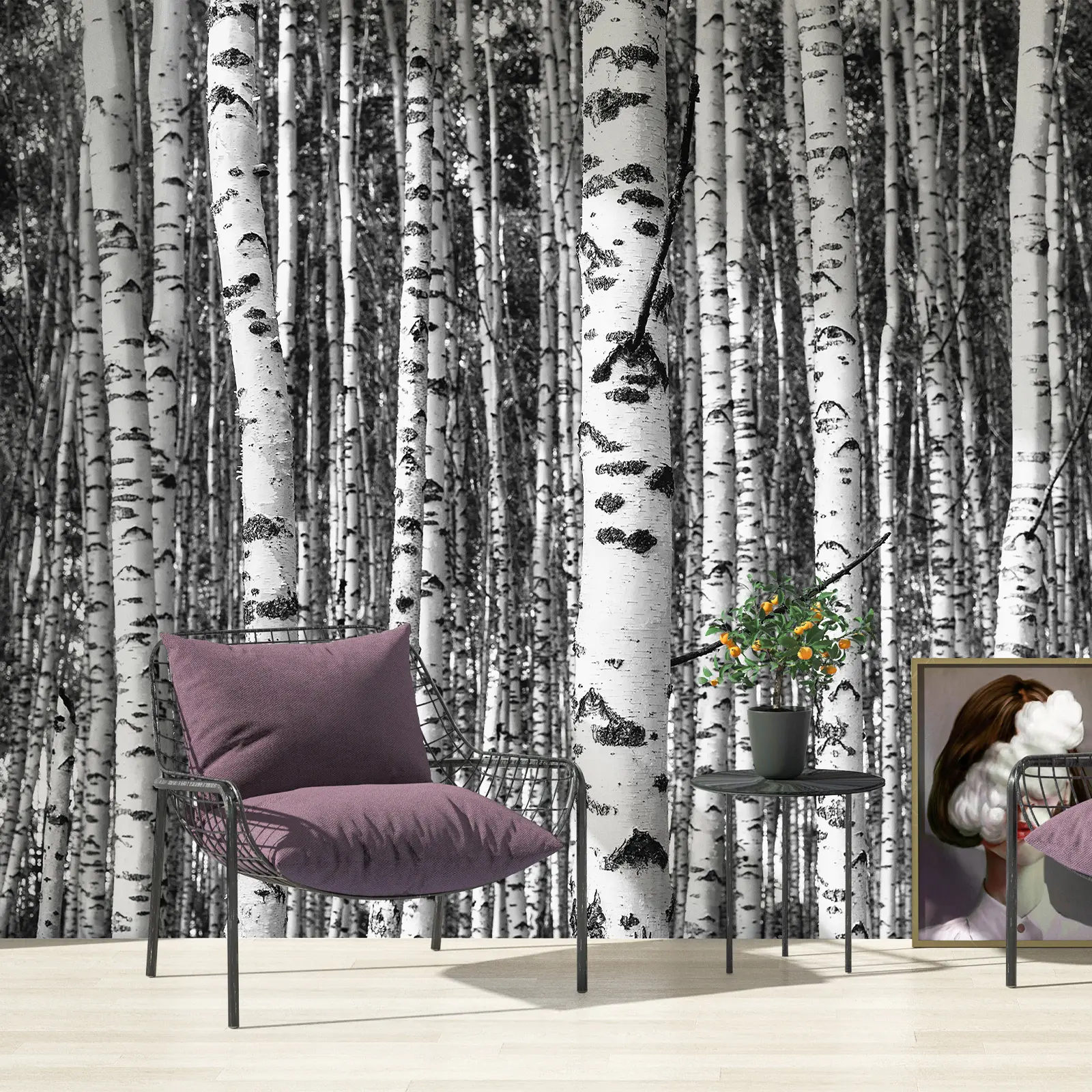 Zeeko Forest Themes Wall Mural Collection - Premium Easy-Install Waterproof Peel-and-Stick Tree Landscape Wallpaper for Bedroom, Feature Wall Decor