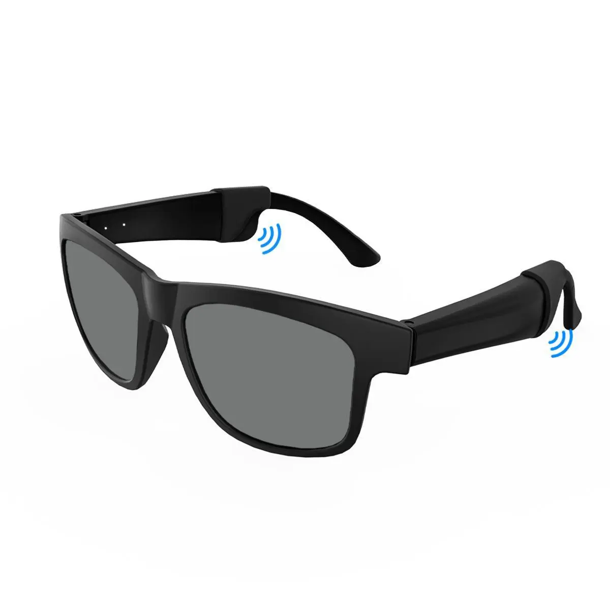 Wide Temple Arms, Bluetooth Audio Sunglasses with Built-in Mic, Speakers – Wireless Headphones for Music, Calls & Outdoor Use, UV Protection, Face-Flattering Unisex Sport-Ready Wearable Eyewear