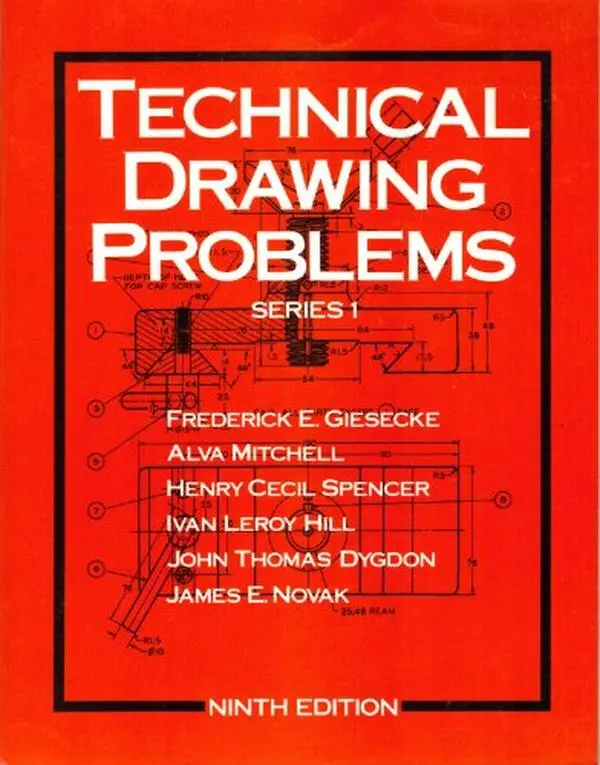 Used Technical Drawing Problems (Series 1) by Frederick E. Giesecke - Macmillan Pub Co English Engineering Drawings Soft Cover Book, 1.65 lbs, 1056 pp., Good-Like New Condition