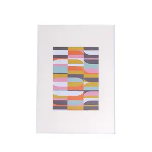 Float Acrylic Frame - Clear with Groove Artwork