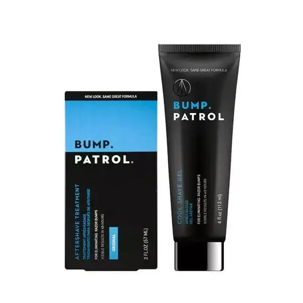 Bump Patrol Cool Shave Gel & Bump Patrol Aftershave Treatment - Helps Prevent Razor Bumps & Ingrown Hairs - 2-Step Shaving System