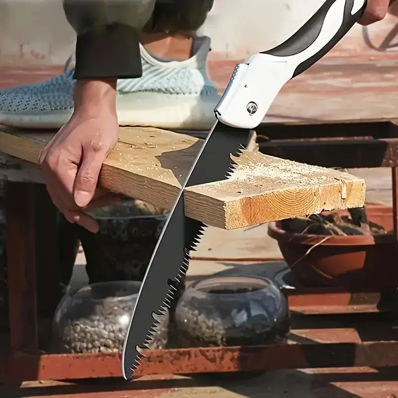 Foldable Hand Saw, Portable Mini Saw, Multifunctional High Quality Steel Quick Folding Saw for Home Decoration, Gardening, Woodworking and Camping Cutting Hand Tools