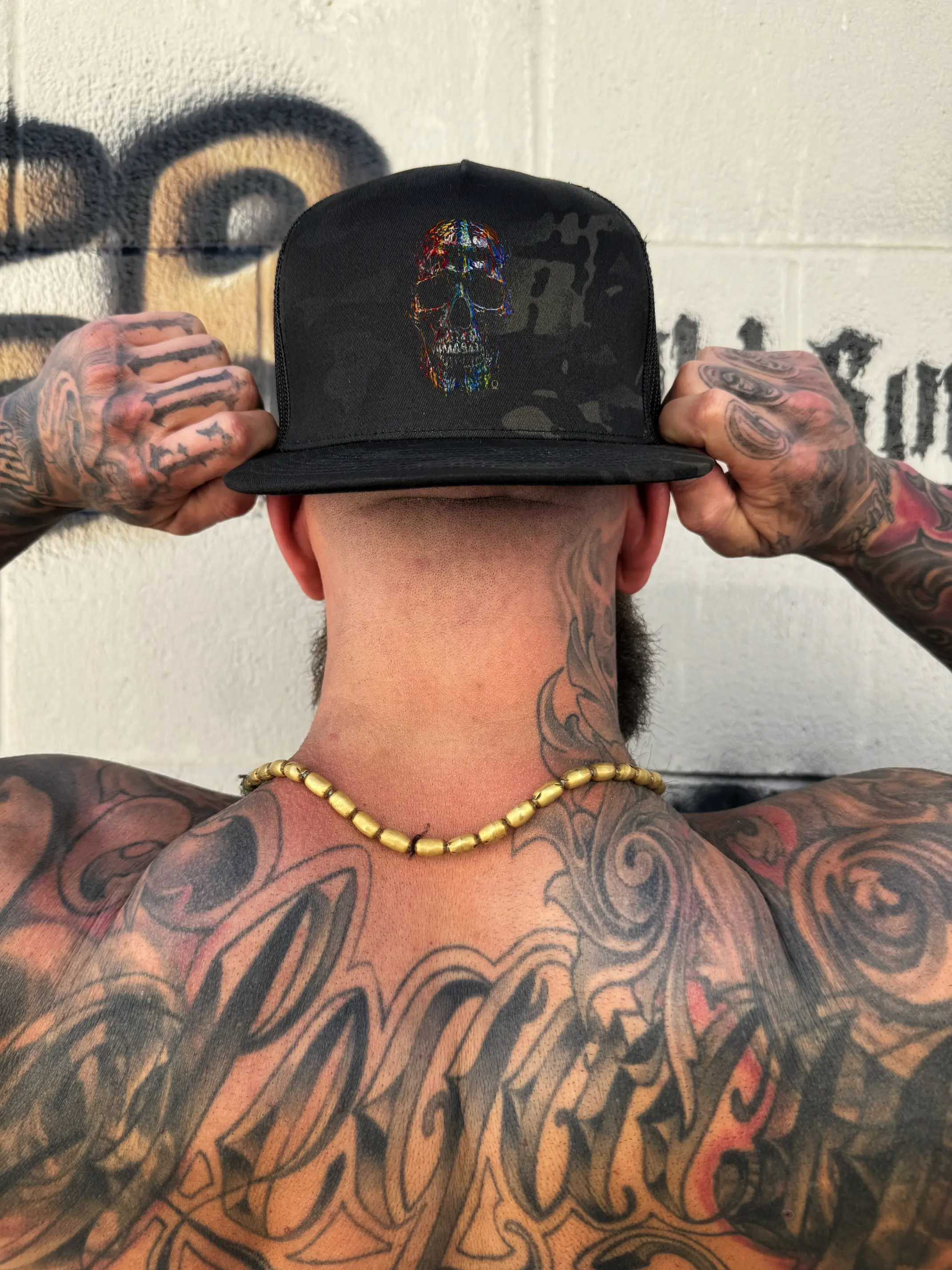 PAINT KILLS Black Camo Flat Bill Snapback Hat - 1 Size, Casual Wear Camo Hat for Daily Outings, One Size, Flat Bill Hats