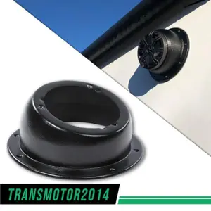 CROSSDESIGN 6.5" Angled Speaker Enclosures Boxes Pods Custom Mount Door Kick Panel Rear Deck