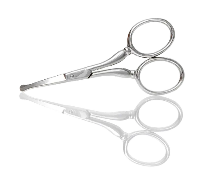 Tweezerman RAMY Cosmetic Eyebrow Scissors, Curved Design for Trim Brows & Controlled Cut, Ideal for Brow Obsessed Makeup Enthusiasts