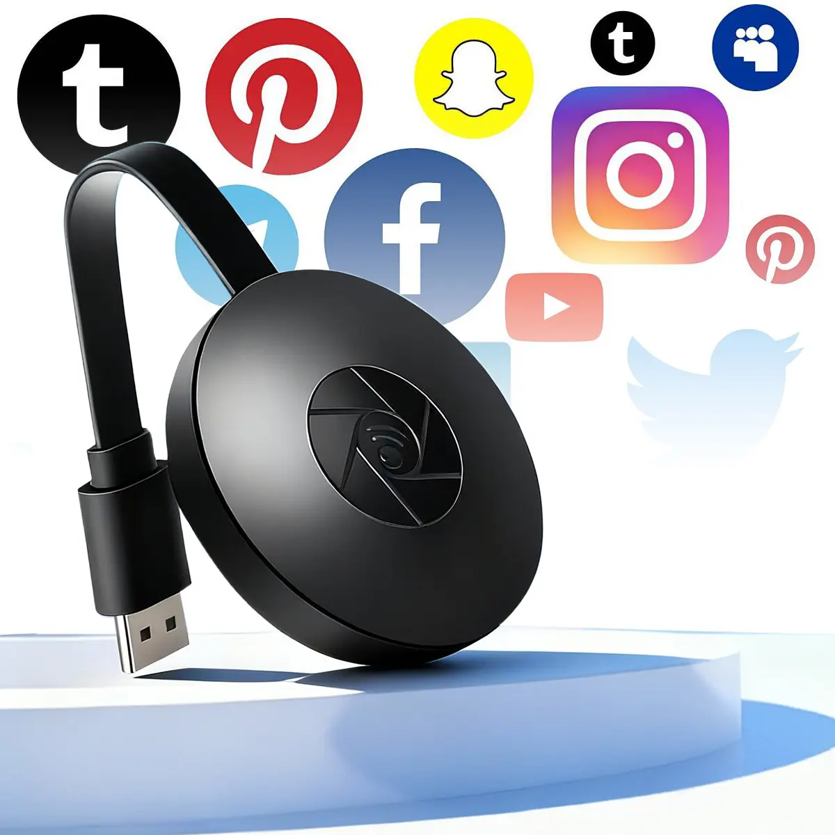Wireless HDMI Display Adapter, 1080P Wireless Screen Mirroring Dongle, Easy Plug & Play, 2.4G WiFi, Supports All Smartphones & Laptops to TV/Projector for Home Entertainment & Work, Digital Products, Electronic Gadgets, Tech Gadgets
