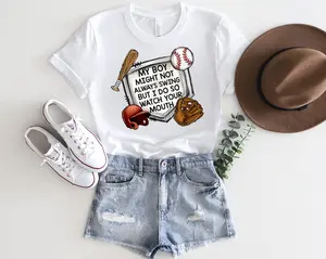 Baseball Mom Watch Your Mouth Shirt, Youth Sports Tee, Funny Softball Game Days Sweatshirt For Woman Man Unisex