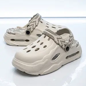 Unisex's Minimalist Casual Lace Up Clogs, Trendy Soft Non-slip Comfortable Clogs, Fashionable Shoes for Indoor & Outdoor Wear beach slipper bold fashion tiktokshopspringglowup