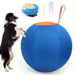 Pet dog toy inflatable big ball, dog ball full set golden bear ball anti-boredom ball dog corgi hi pet training ball, dog ball, dog toy