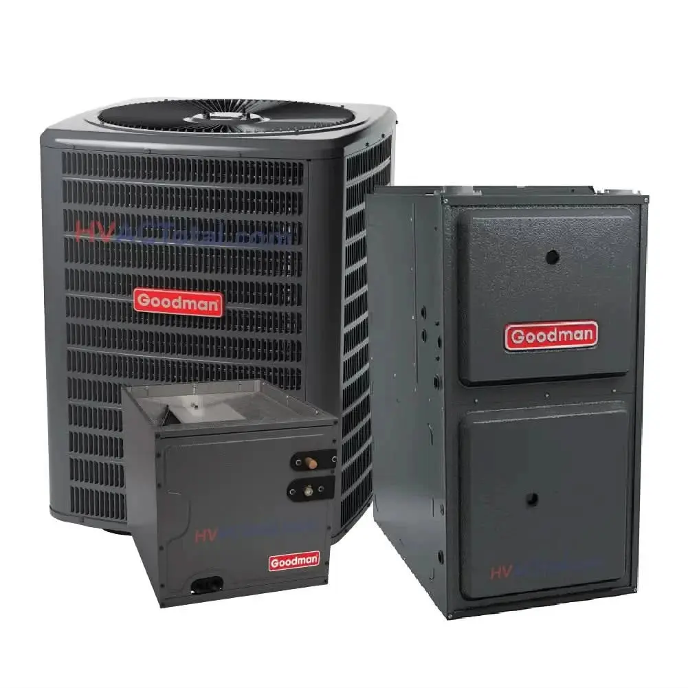 Goodman 1.5 Ton 15.2 SEER2 R32 AC and 96% AFUE 40K BTU Gas Furnace System - Upflow