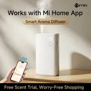 Nimin Automatic Aroma Diffuser Compatible with Xiaomi Home App Essential Oil Fragrance Diffuser Long Lasting Room Freshener for Home Bedroom Living Room