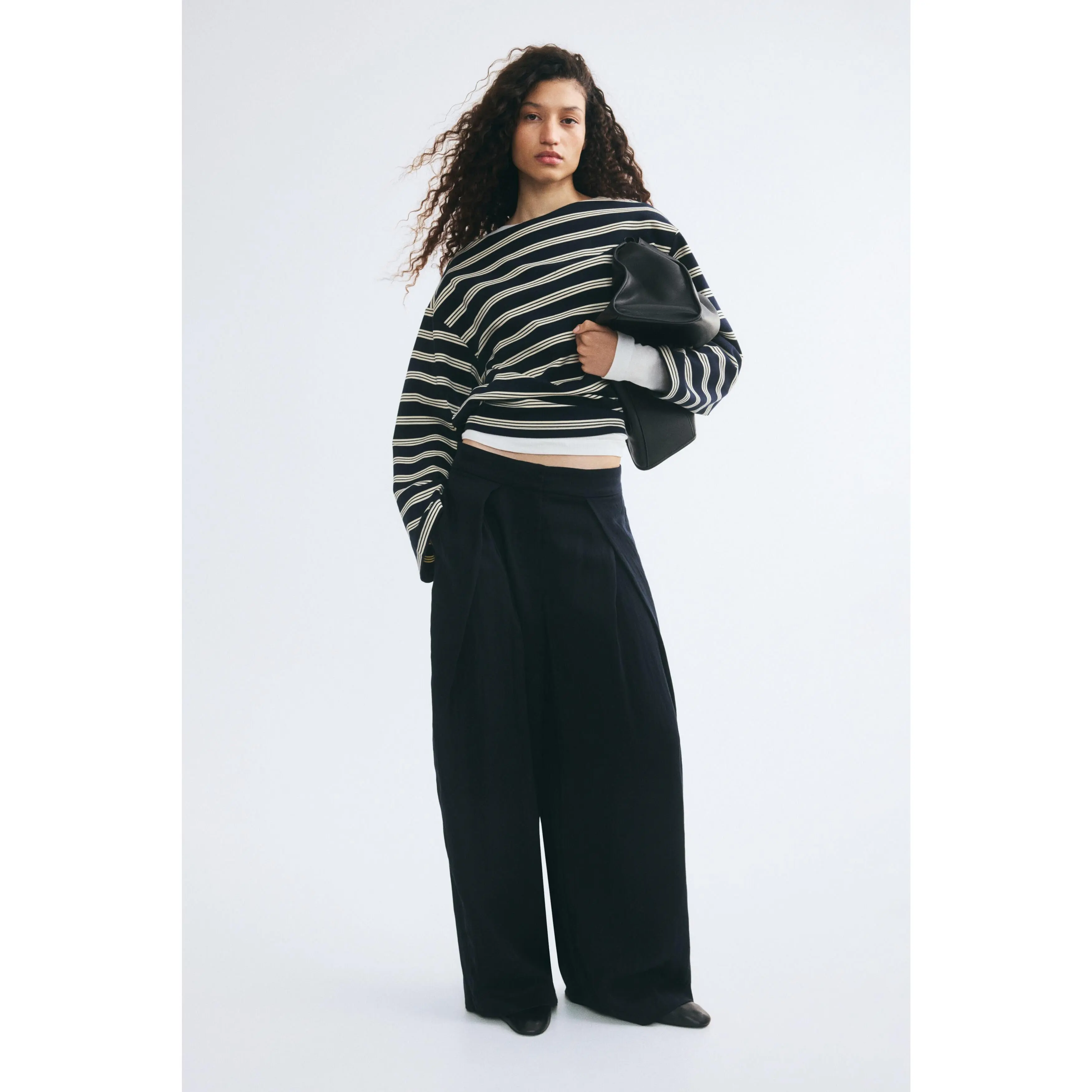 H&M Long-sleeved boat-neck top