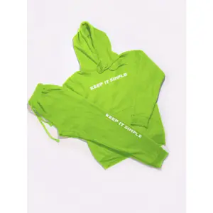 LIME-GREEN "KEEP IT SIMPLE" HOODIE
