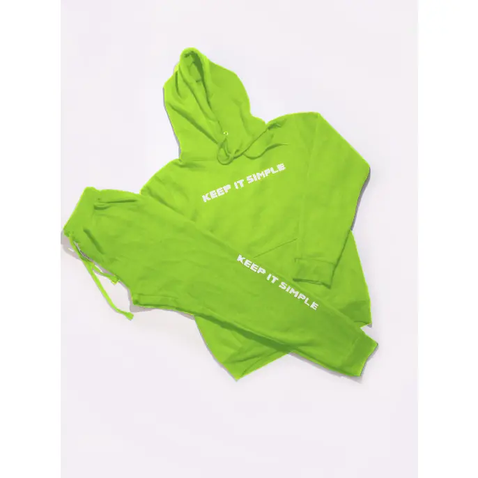 LIME-GREEN "KEEP IT SIMPLE" HOODIE LIME-GREEN "KEEP IT SIMPLE" HOODIE