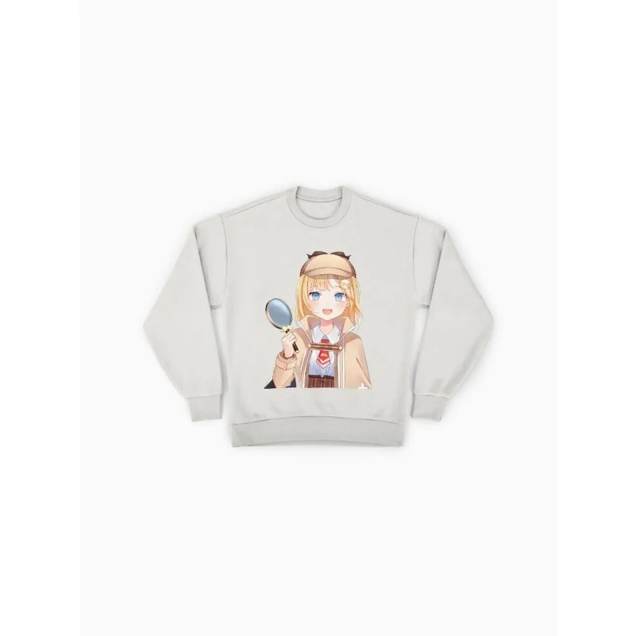 Amelia Watson Vtuber Clothing Watson Amelia hiccup - Hololive Sweatshirt Anime Chibi Sweatshirt, Hoodie