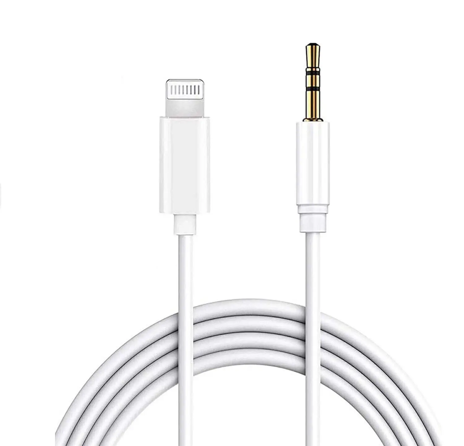 iPhone to 3.5mm AUX Audio Cable with 1m/39.37" Length, High-Quality Copper Material Core, 3.5mm Male Interface, Easy to Connect to Speakers, Compatible with iPhone 14,13,12,11 Pro,X,8