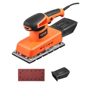 Summervibes VEVOR Sheet Sander, 1/2 Sheet 2.5A Electric Sander for Woodworking, Max. 12000RPM Variable Speed Sheet Finishing Sander with Sandpaper and Dust Box for Wood Polishing Sanding