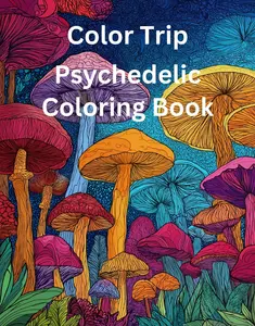 Color Trip: Psychedelic Coloring Book by Rowan Rivers [Paperback Book]