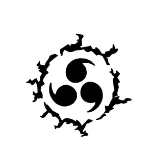 Sasuke Cursed Mark 4x4 Sticker