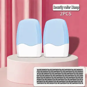 2PCS Identity Theft Protection Roller Stamp, Protect Your ID Theft Protection Roller Stamp, Confidential Stamp for Mail Address ID Blackout Privacy & Security