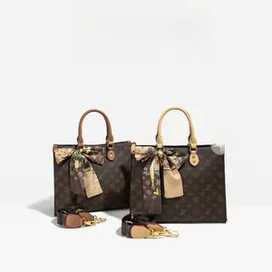 Monica Qiqi Light Luxury European Station Large Capacity Hand-Held Tote Bag Female 2026 New One-Shoulder Commuter Practical Handheld Bag Purse Casual Office Handbag