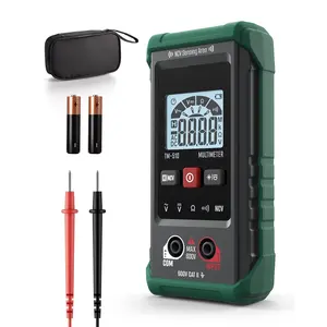 TM-510 Digital Multimeter, 4000 Counts, Smart Measurement, Auto-Ranging Voltmeter; Voltage Tester with Non-Contact Voltage Function, Measures AC/DC Voltage, Resistance, Continuity – Green