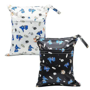 Waterproof Lightweight Smooth Polyester Dual-Purpose Dry & Wet Storage Bag - Double-Zipper 2-Pocket Glam Home Organizer, Reusable Vacuum Bag for Travel, Outdoor Use, Vacuum Bags For Travel # compression storage bag # kitchen appliance # luggage storage