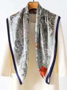 34.65x34.65 Inch Silk Scarf, 100% Mulberry Silk, Lightweight Breathable, Luxury Fashion Accessory, Versatile for All Occasions