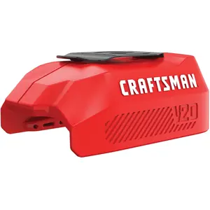 CRAFTSMAN V20 USB Adapter - Portable Power Source for Charging Smartphones, Cellphones, Mobile Devices, Phones, Tablets, Batteries, Bare Tool Only (CMCB002B)