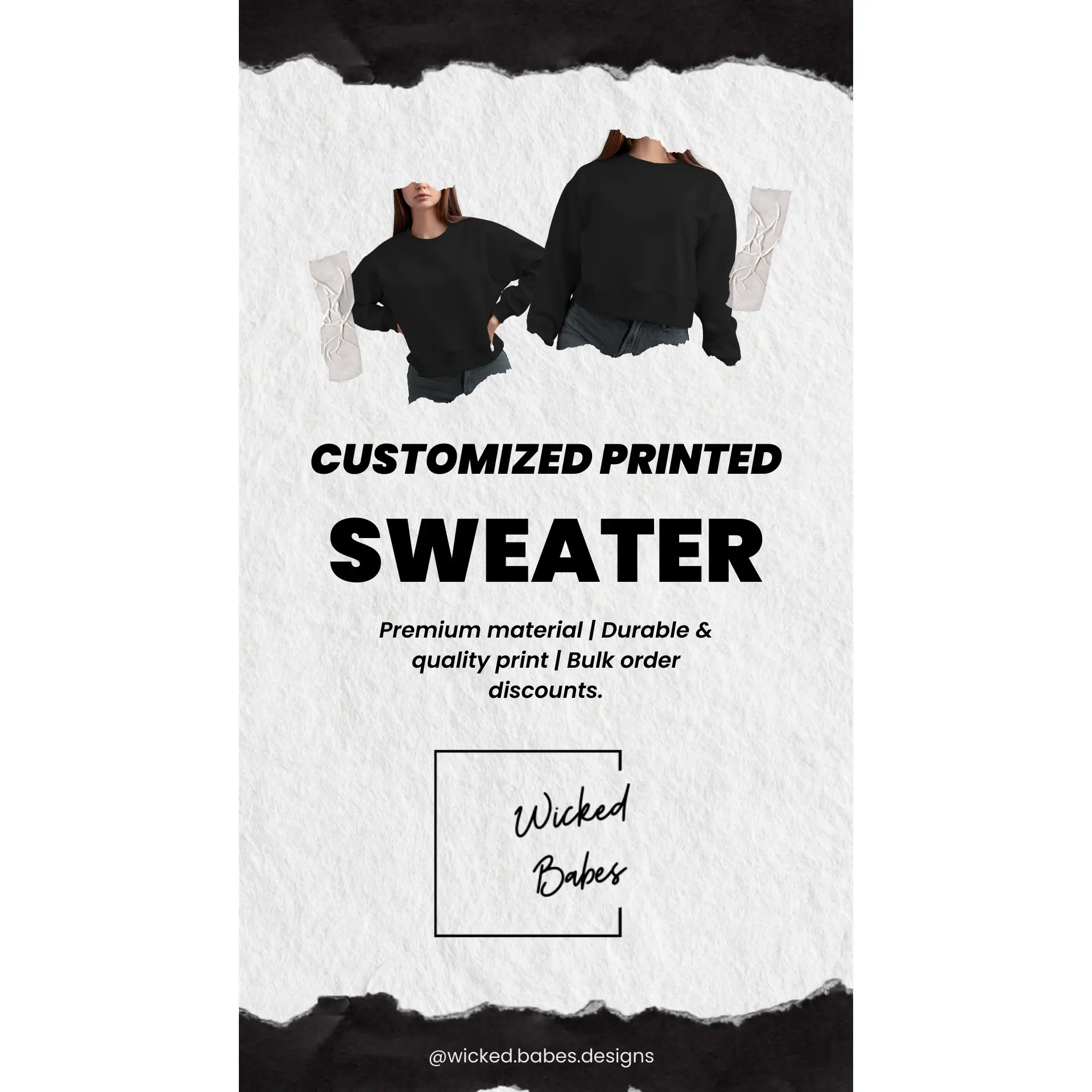 Customized Printed Sweater