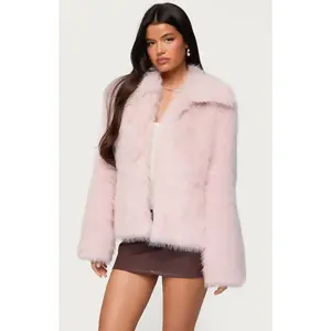 Edikted Women's Noelle Oversized Faux Fur Jacket