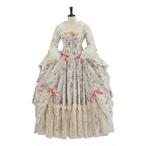 Robe A La Francaise Rococo Dress 18th Century Victorian Lady Royal Court Queen Marie Antoinette Costume Duchess Dress Ball Gown