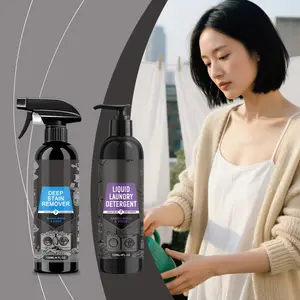 Clothing detergent gently removes stains and oil, cleans and renews clothes, provides convenient daily care and washing