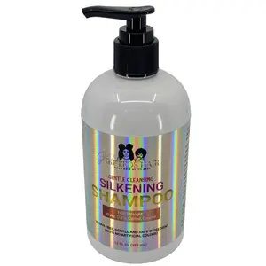 Gifted Cosmetics Gentle Silkening Shampoo Liquid Pack - Organic Green Tea, Sulfate-Free, Silicone-Free, Aloe, Soothing Scalp Care, Hydrating Hair Cleanser, Single Item
