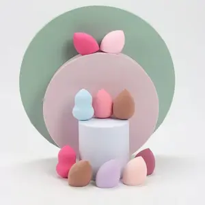 8pcs Medium Makeup Sponges, Random Colors & Shapes, Liquid, Cream, Powder Foundation, Latex-Free, Suitable for All Skin Types
