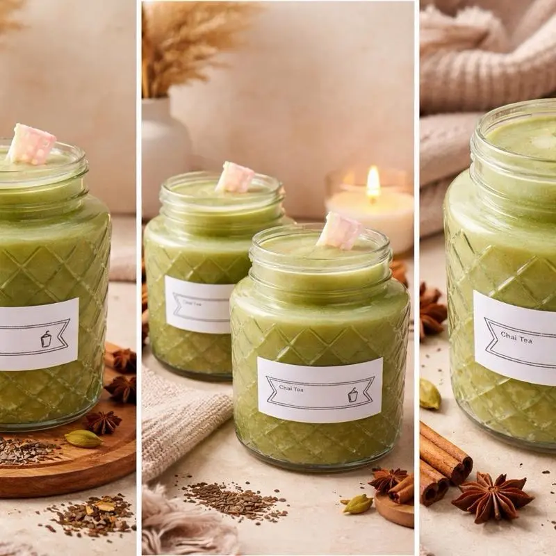 Chai Tea Candle Vanilla Lavender Soy Wax
