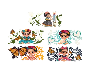 Baby Frida UV DTF sticker Bundle