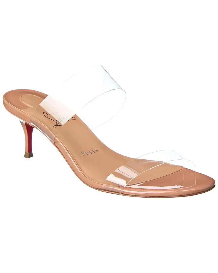 Christian Louboutin Just Nothing 55 Patent & PVC Sandal