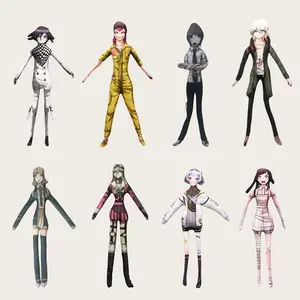 Danganronpa Abstract Twistable Plush Doll | Nagito Komaeda & Chiaki Nanami Poseable Anime Figure | Room Decor & Gift