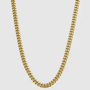 Cuban (Gold) 8mm, Men's Gold Cuban Chain, Mens Jewelry, No Tarnish Or Fade