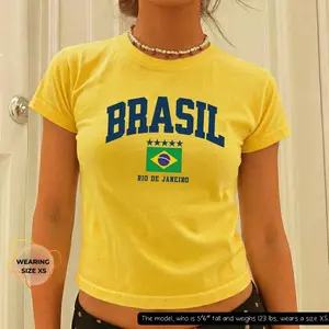 Brazil shirt  -Brasil shirt , 2000s Clothing, Brazilian Shirt, Brasil Top, Brasil gift