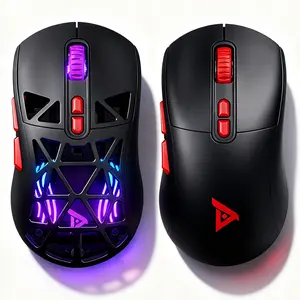 TAIDU TSG809 Tri-Mode Wireless Gaming Mouse Paw3311 Sensor 65g Ultra-Light Ergonomic 2.4Ghz/BT/Wired 6-Level DPI 24000 Max 1000Hz for PC Laptop Mac Tablet Ambidextrous office computer mouse rechargeable Ultra-lightweight