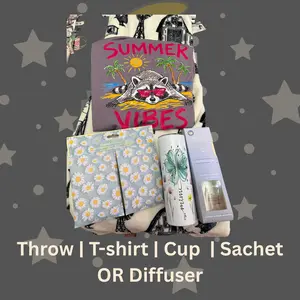 Throw Bundle - includes a throw, diffusers or sachet PLUS tshirt & cup!