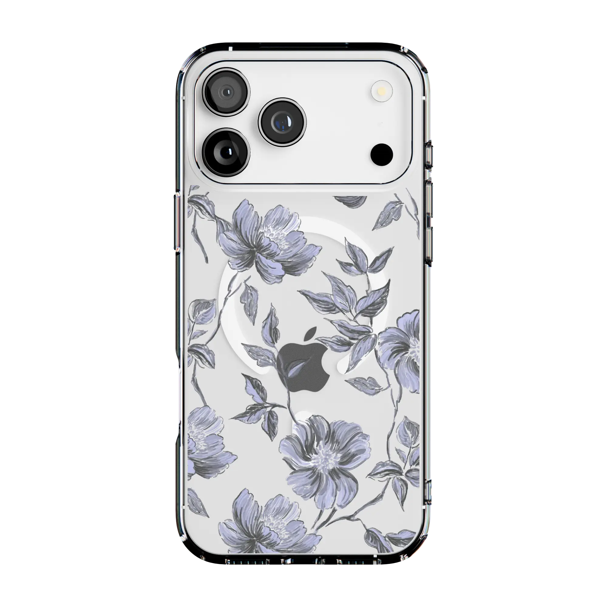 Casely Ink & Iris | Vintage Floral Clear MagSafe Case